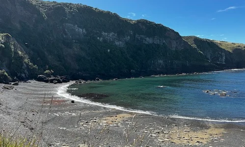 rockhounding at Slope Point