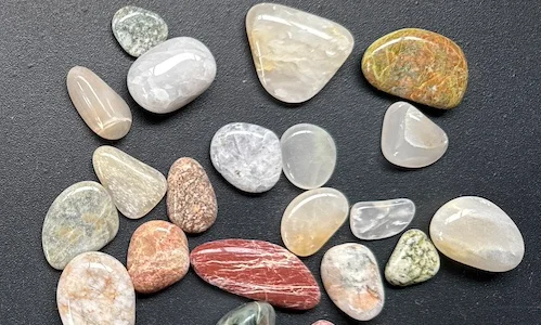 tumbled stones from Hampden Beach