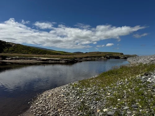 Waimeamea River on Gemstone Beach in January