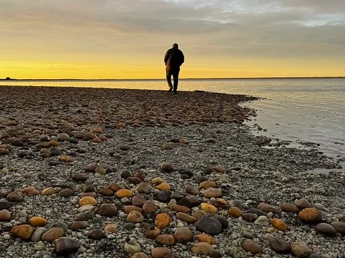 field trip to Awarua Bay last of the sunrise